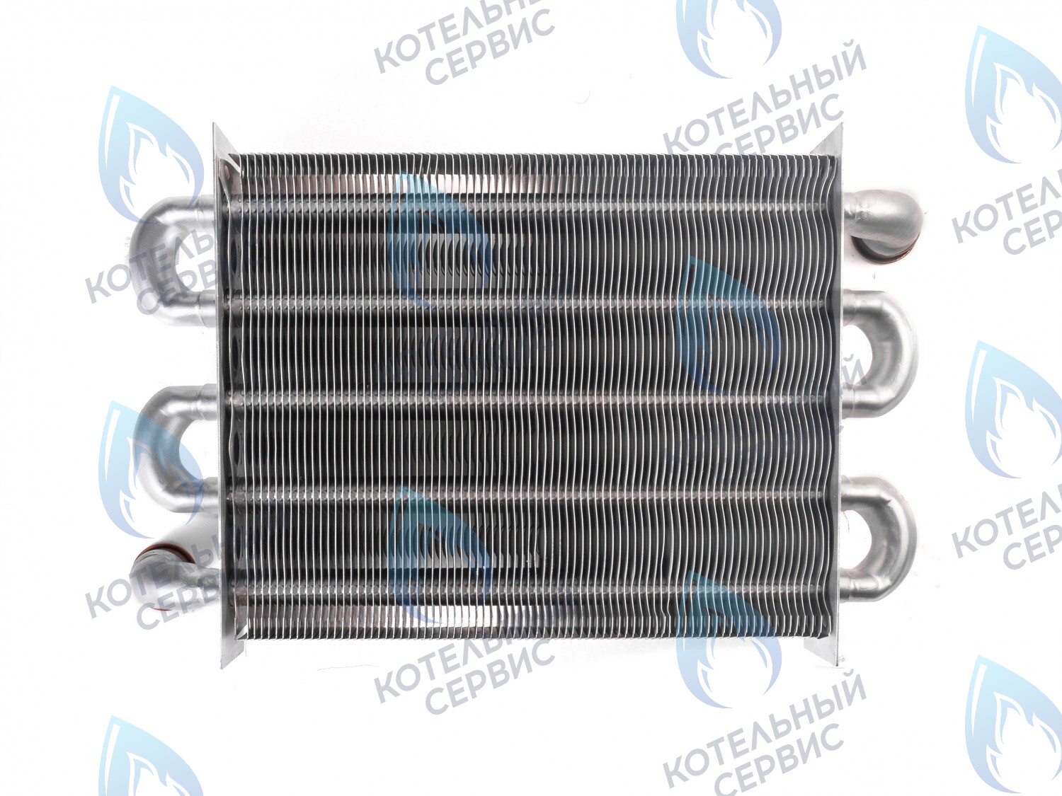 398615500 Теплообменник первичный (основной) (крепление - клипсы) Ferroli Fortuna Pro F13-F24 (398002570,398615500) в Екатеринбурге	