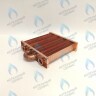 EM021-180-02 Теплообменник отопления без фитингов (180 мм) 85 FIN (130-200 HSG/ICH/MSC)(3318108610, 3318108640) DAEWOO в Екатеринбурге	