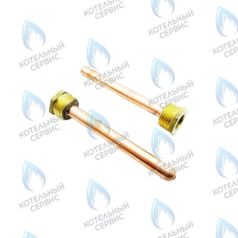 SC005 Стакан-гильза медный котловой малый, наружная резьба 1/2"G в Екатеринбурге	