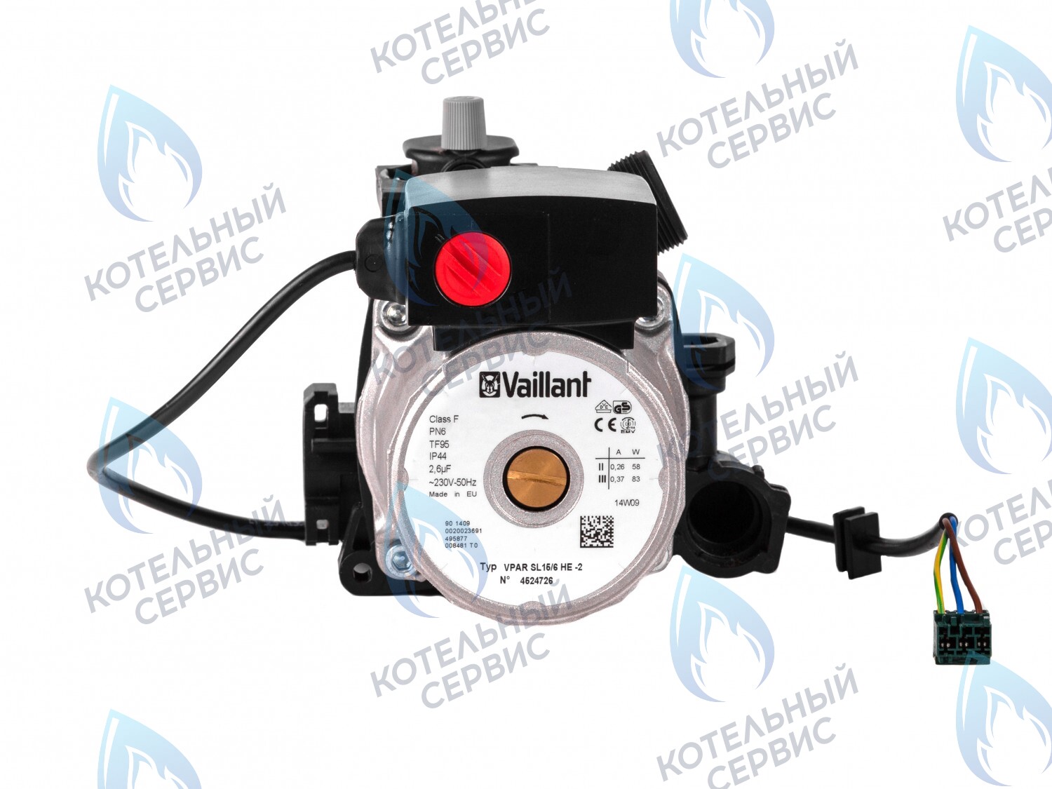 0020020023 Циркуляционный насос (3-проводный кабель) Vaillant ATMO/TURBO TEC PRO/VPAR SL 15/6 HE-2 (по часовой стрелке) (втулка 40мм, колесо 68/21мм) в Екатеринбурге	