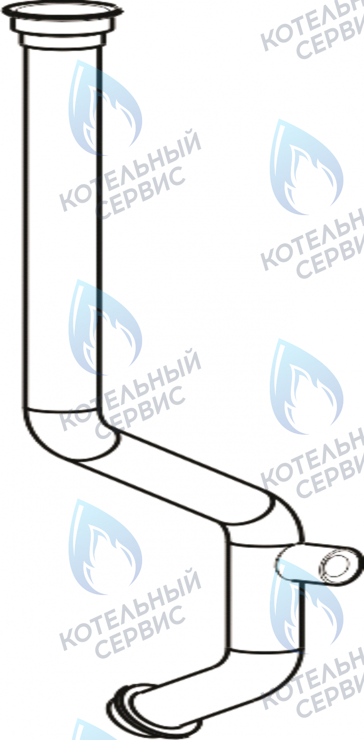 2090945 Обратный трубопровод (29,1-40,7 кВт) CELTIC-DS PLATINUM 3.25, 3.30, 3.35 (2090945) в Екатеринбурге	