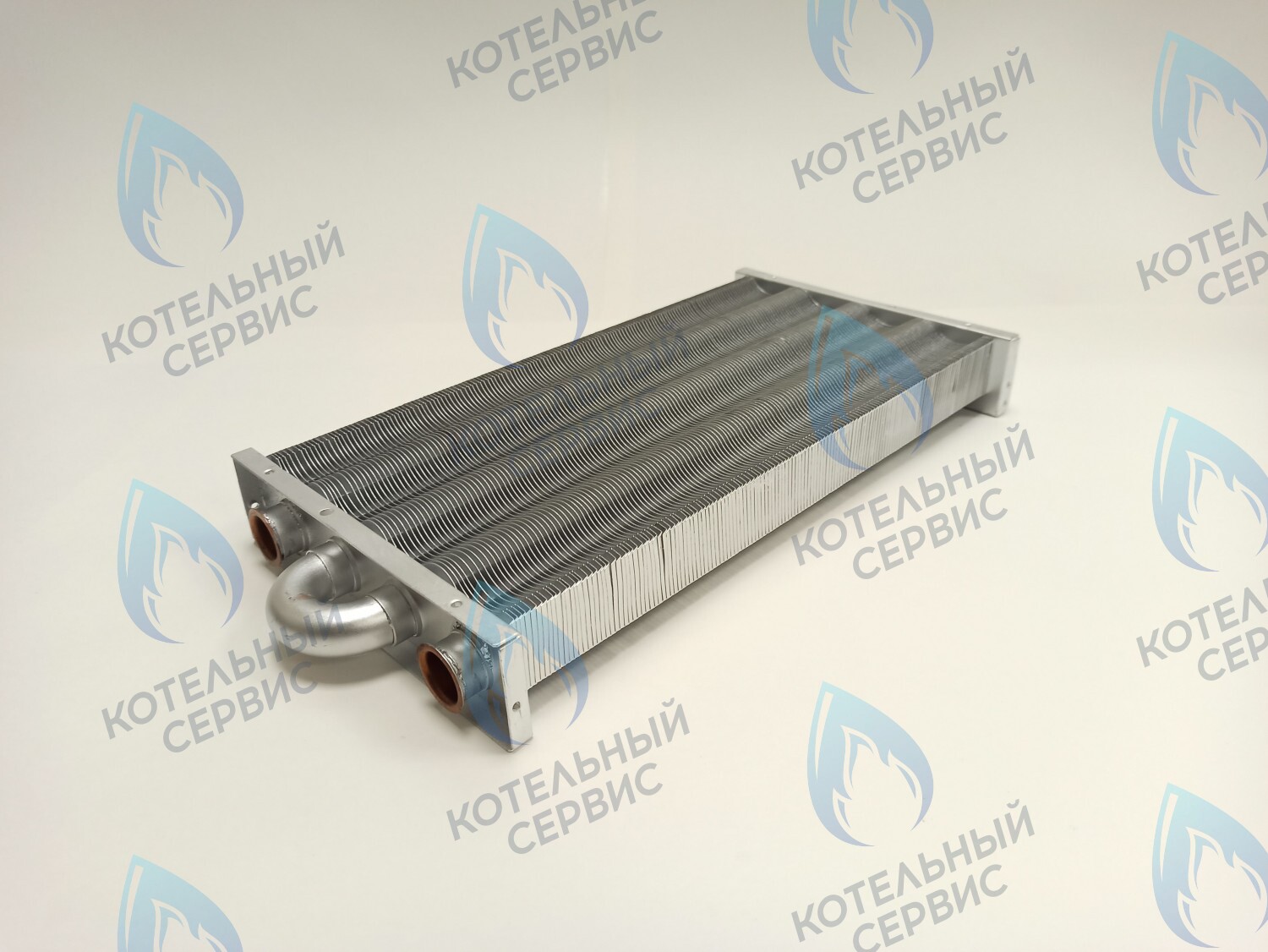 EM021-348 Теплообменник первичный основной (без фитингов) 348мм 147 FIN (350MSC) (3318109500, 3318113000, 3318113020) DAEWOO в Екатеринбурге	