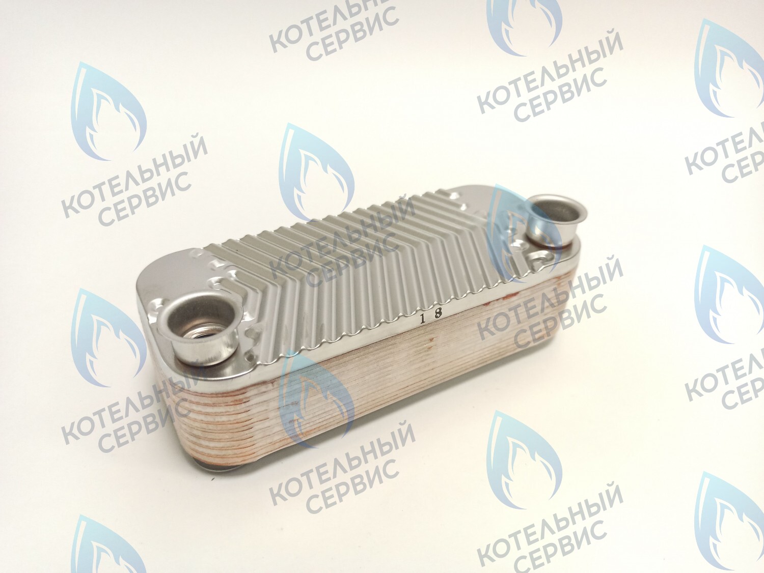 3318112100 Теплообменник ГВС 350-400 (18 FIN) DAEWOO MSC в Екатеринбурге	