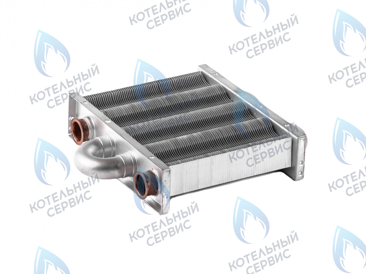 EM021-142 Теплообменник отопления без фитингов (142 мм) 67 FIN (100 HSG/ICH/MSC) DAEWOO (3318111100, 3318111120) в Екатеринбурге	