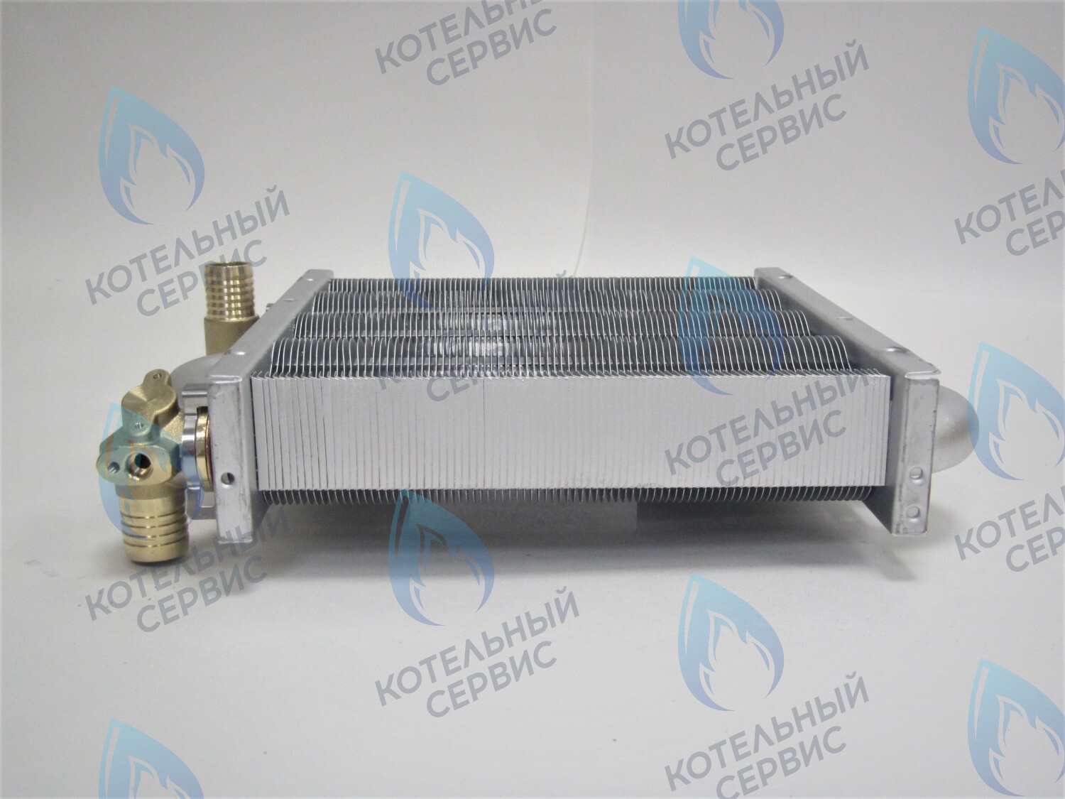 EM021-180-Фитинг-Комп Теплообменник первичный основной (с фитингами) 180 мм 85 FIN (130-200 HSG/ICH/MSC) DAEWOO в Екатеринбурге	