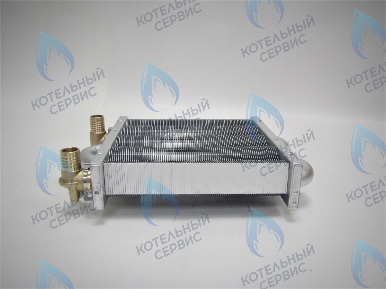 EM021-180-Фитинг-Комп Теплообменник первичный основной (с фитингами) 180 мм 85 FIN (130-200 HSG/ICH/MSC) DAEWOO в Екатеринбурге	