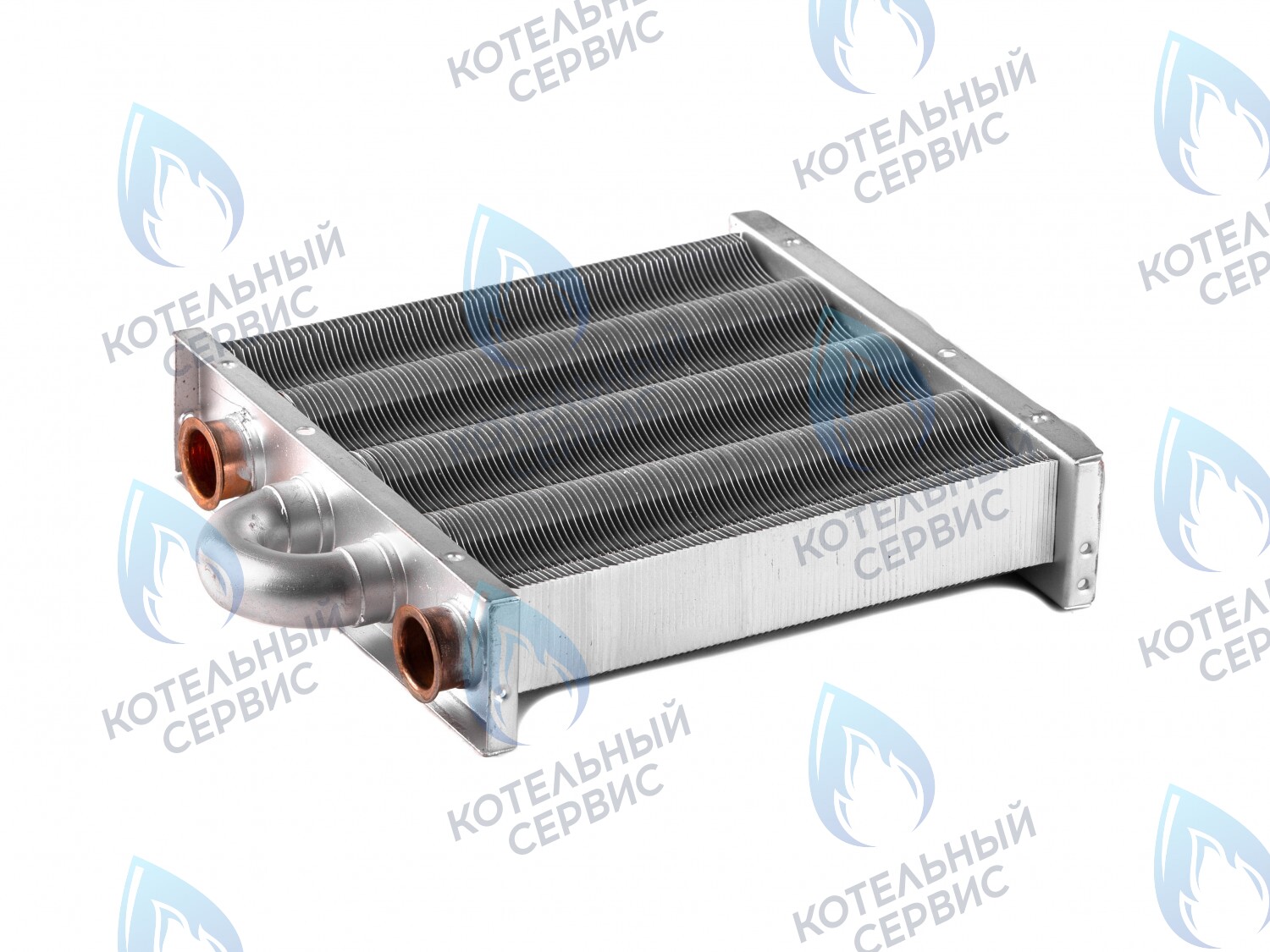 EM021-180 Теплообменник отопления без фитингов (180 мм) 85 FIN (130-200 HSG/ICH/MSC)(3318108610, 3318108640) DAEWOO в Екатеринбурге	