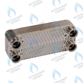 Теплообменник ГВС 100-200 (12 FIN) DAEWOO ICH (5 фланцев)