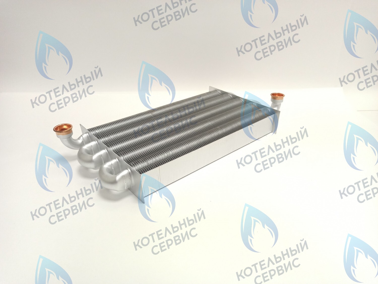 EM042-320 Теплообменник первичный (основной) (крепление - клипсы) FERROLI FORTUNA PRO F30, C32/F32 (902608840) в Екатеринбурге	