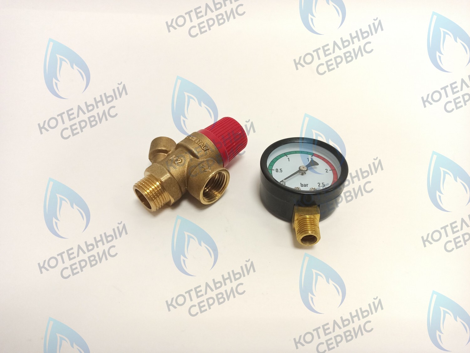  Клапан предохранительный с манометром TIM 1/2x1,5 бар (BL4802-1.5) в Екатеринбурге	