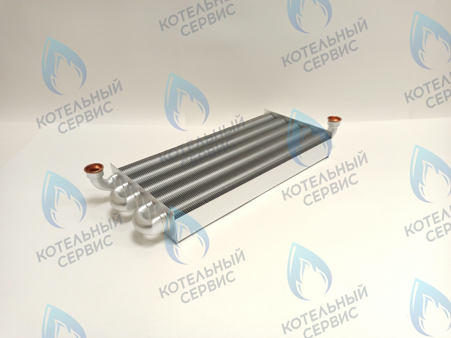 EM042-380 Теплообменник первичный (основной) (крепление - клипсы) FERROLI FORTUNA PRO (902603890) в Екатеринбурге	