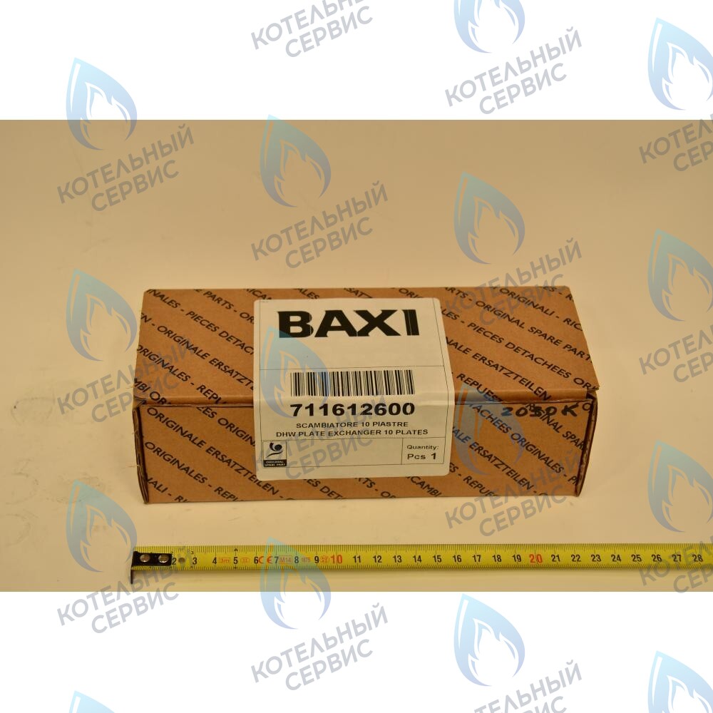 711612600 Теплообменник ГВС 10 пластин  (другой тип) BAXI ECO (3, FOUR) в Екатеринбурге	