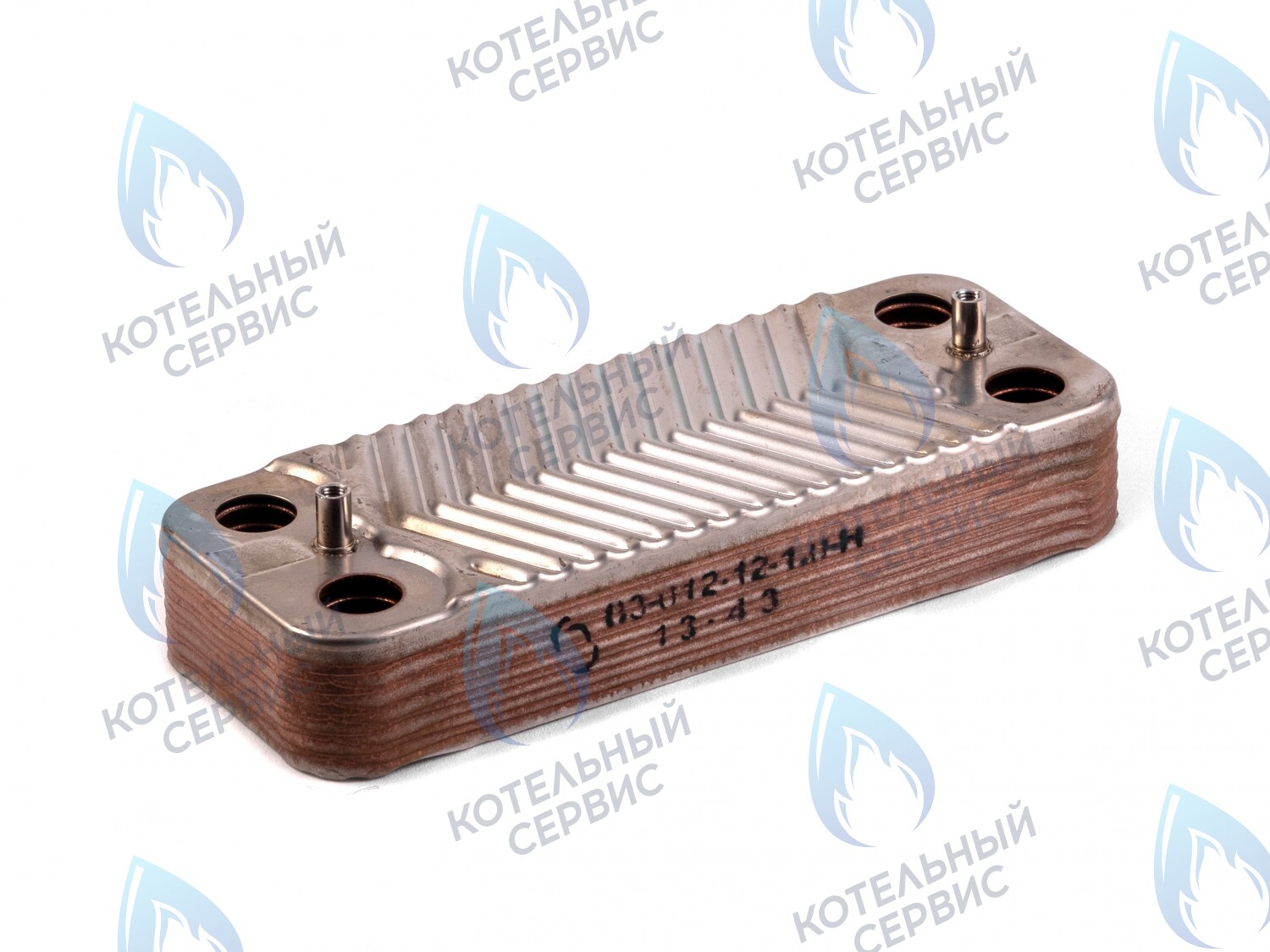 EC-044 Теплообменник ГВС вторичный 12 пластин ALPHATHERM SIGMA ECO PTD 14 / 18 / 24 (EC-044) в Екатеринбурге	