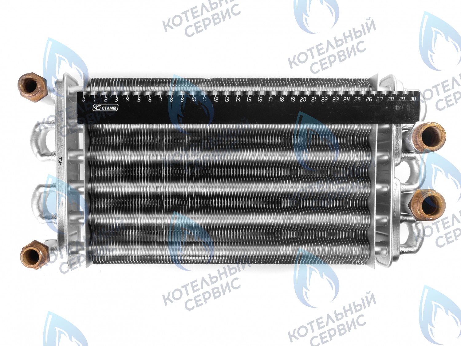 EB002-270 Битермический теплообменник 270мм ARISTON TX/T2 998619 (с двумя отверстиями под датчики температуры) в Екатеринбурге	