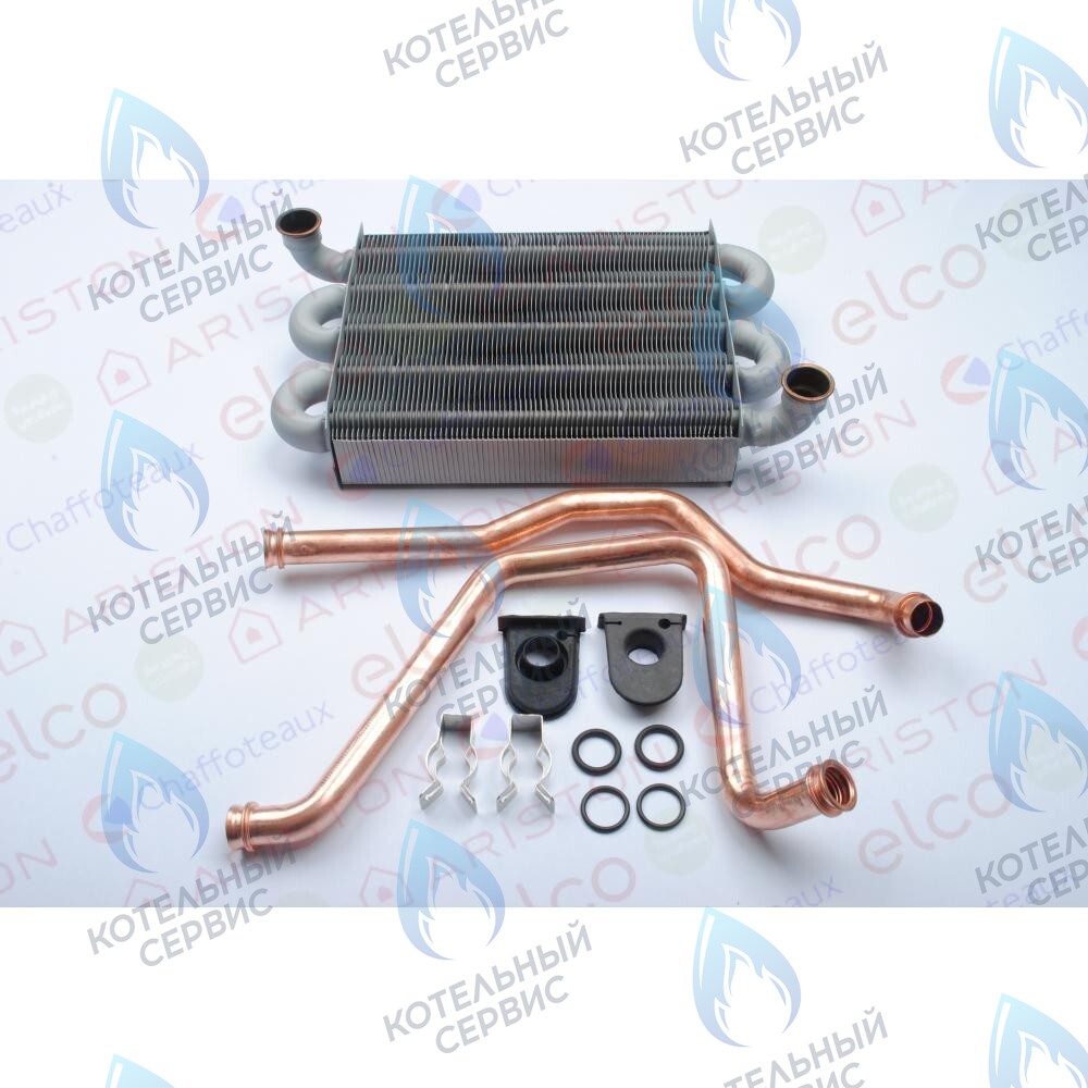 65113396 Основной теплообменник (комплект с трубками) ARISTON ARISTON BS II, EGIS PLUS, MATIS 24 FF с 2008 г. выпуска в Екатеринбурге	