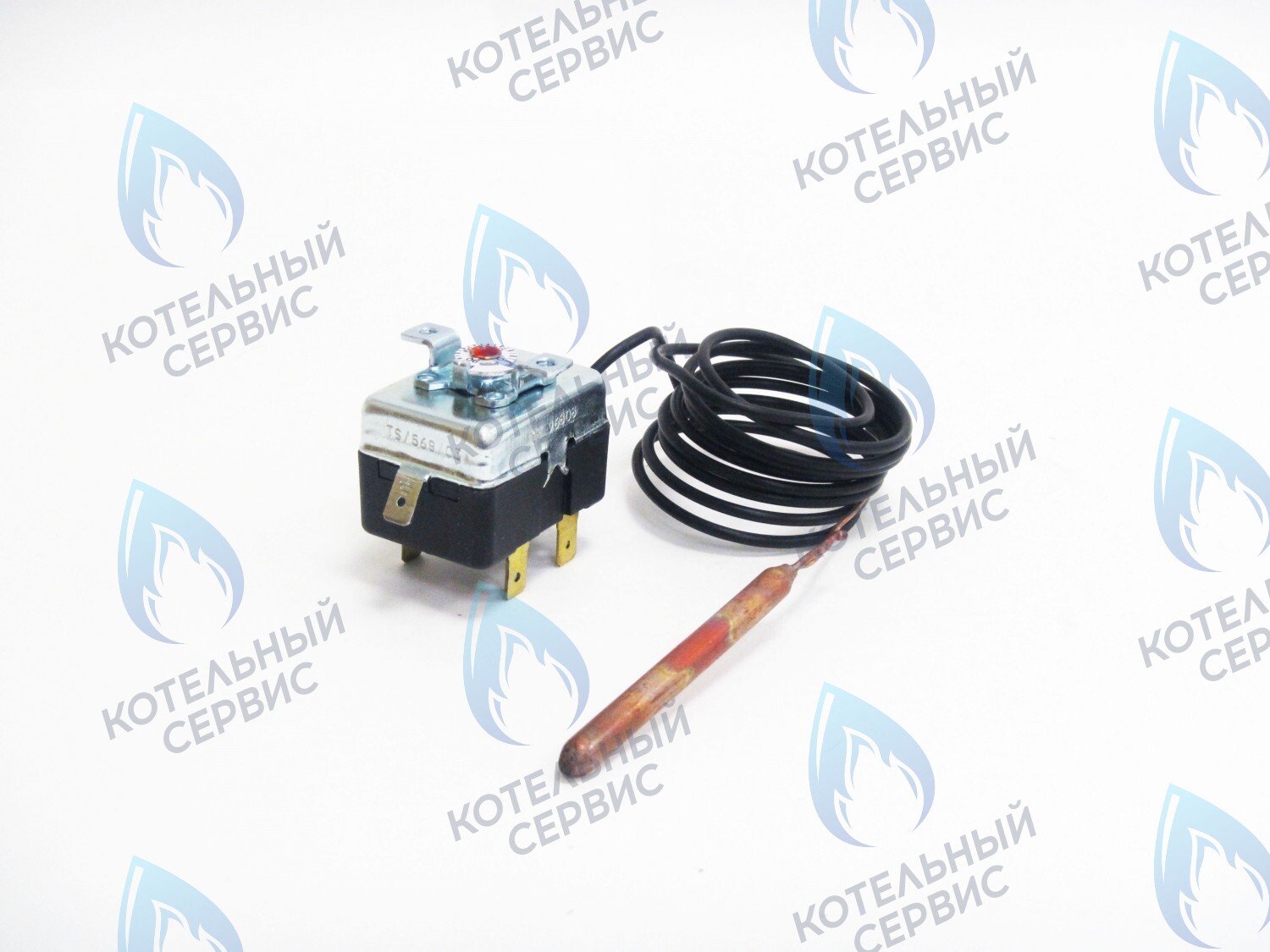 SS006 Термостат капиллярный аварийный 0-90 (3 контакта) (FANTINI TG-200) FERROLI (39817190) в Екатеринбурге	