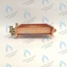 EM021-180-02-Фитинг-Комп Теплообменник отопления с фитингами (180 мм) 85 FIN (130-200 HSG/ICH/MSC)(3318108610, 3318108640) DAEWOO в Екатеринбурге	