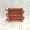 EM021-180-02-Фитинг-Комп Теплообменник отопления с фитингами (180 мм) 85 FIN (130-200 HSG/ICH/MSC)(3318108610, 3318108640) DAEWOO в Екатеринбурге	