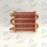 EM021-180-02-Фитинг-Комп Теплообменник отопления с фитингами (180 мм) 85 FIN (130-200 HSG/ICH/MSC)(3318108610, 3318108640) DAEWOO в Екатеринбурге	