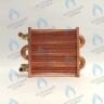 EM021-180-02-Фитинг-Комп Теплообменник отопления с фитингами (180 мм) 85 FIN (130-200 HSG/ICH/MSC)(3318108610, 3318108640) DAEWOO в Екатеринбурге	