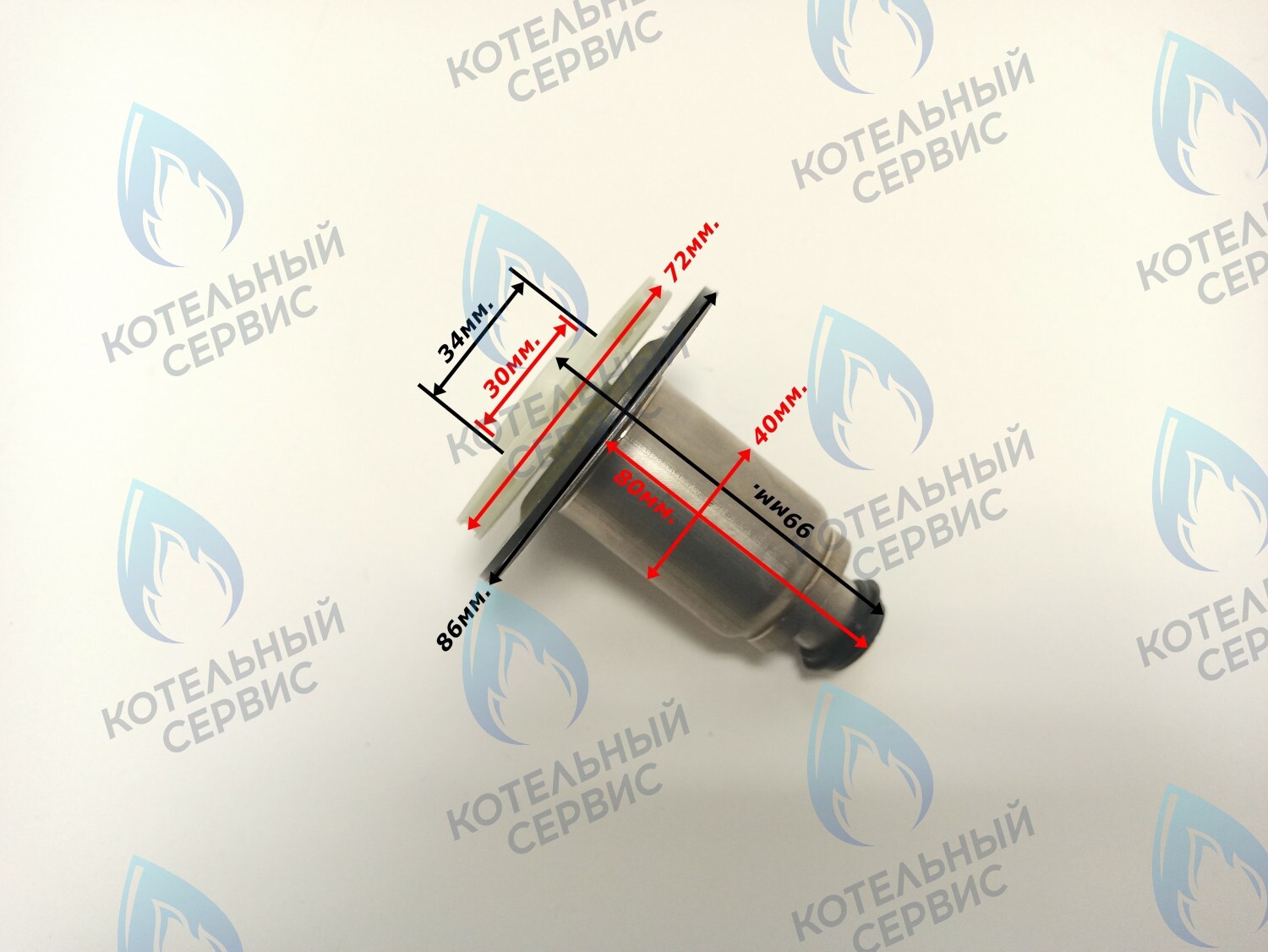 PPR-W30CW-40-02 Втулка ротор насоса (по часовой стрелке) аналог WILO 15/6 (втулка 40мм, колесо 72/30мм) в Екатеринбурге	