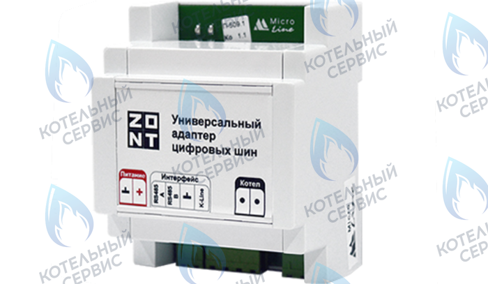 ML00005505 Адаптер универсальный цифровых шин ZONT V.01 (OpenTherm, E-BUS, BridgeNet (Ariston), BSB (Baxi), Navien, DIN) в Екатеринбурге	