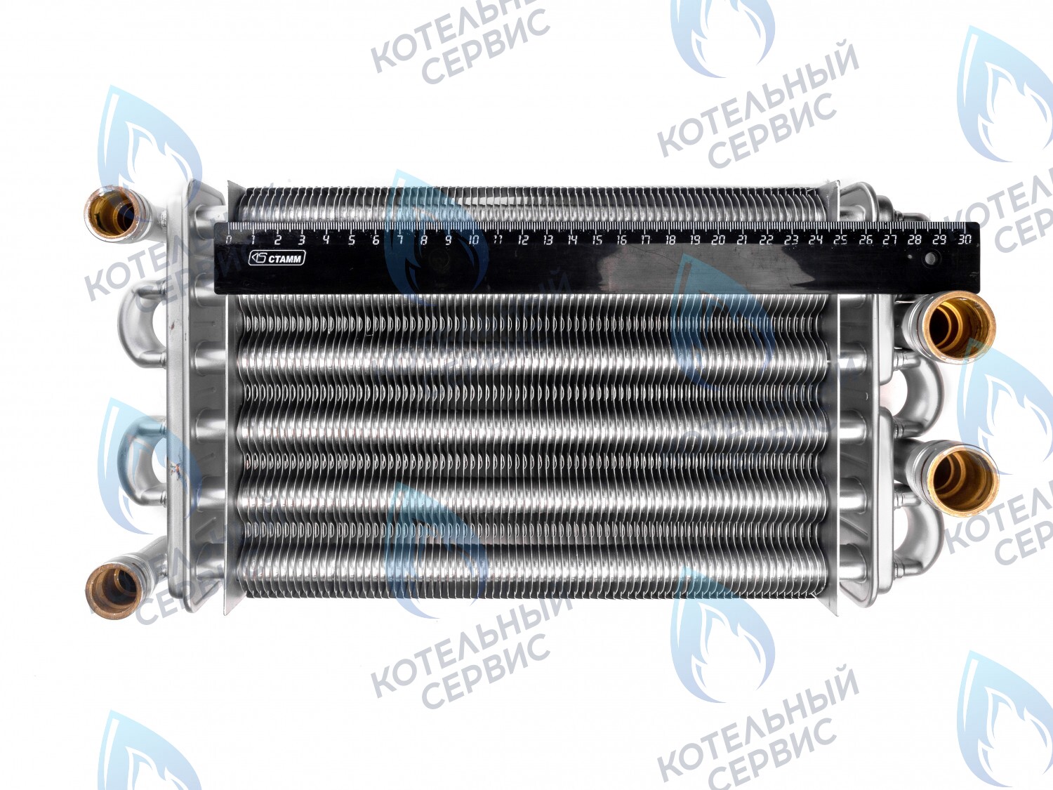 02-4013 Теплообменник битермический 252мм 24-T1/C1 GAZECO (с 05.2016 г.) в Екатеринбурге	