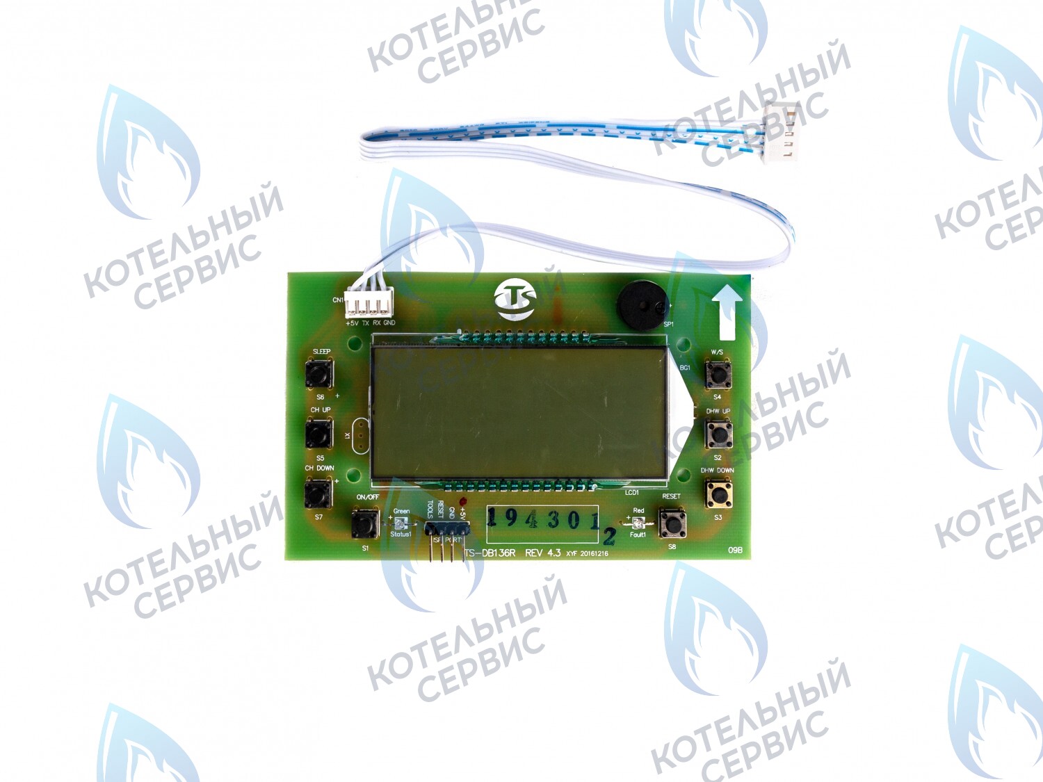 CB031-DP Дисплей платы CB031 (05-4004-02) Gazlux, Gazeco 24 C1/C2/T1/T2 (с 05.2016 г.) в Екатеринбурге	