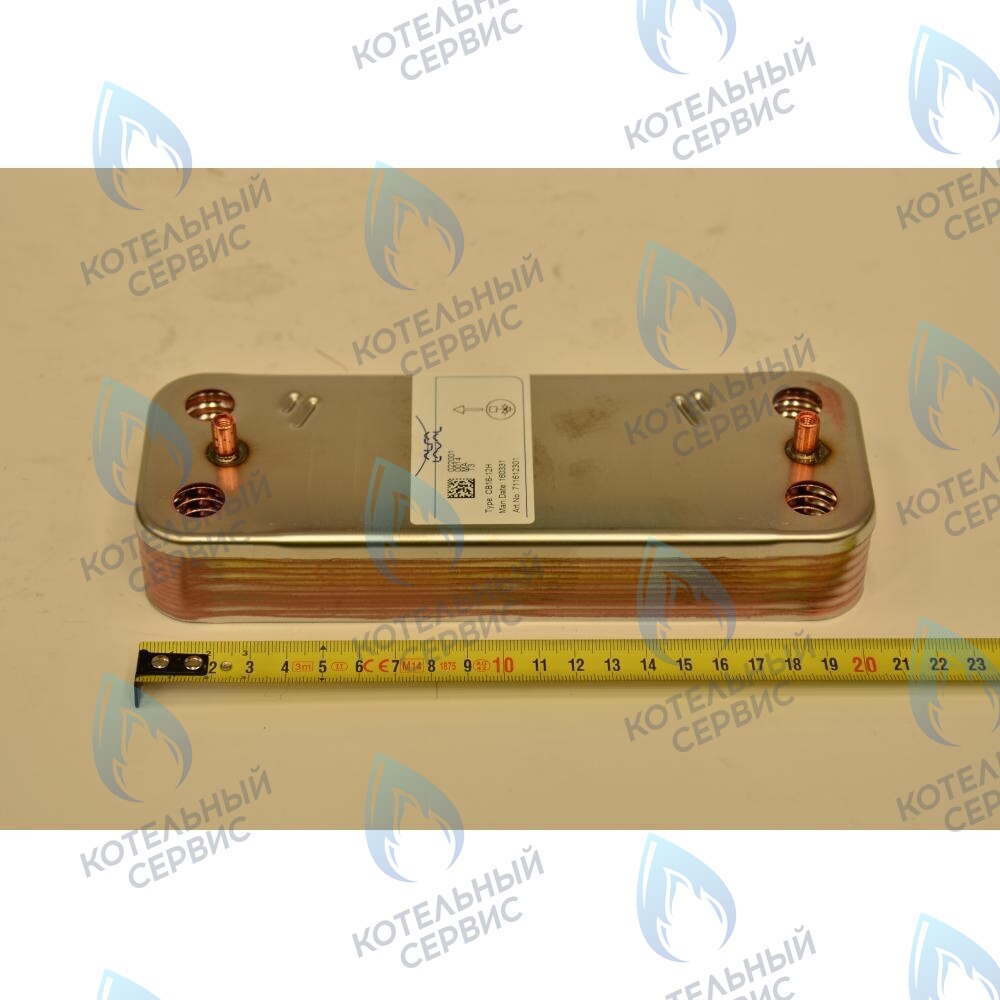 711612800 Теплообменник ГВС пластинчатый вторичный на 12 пластин BAXI в Екатеринбурге	