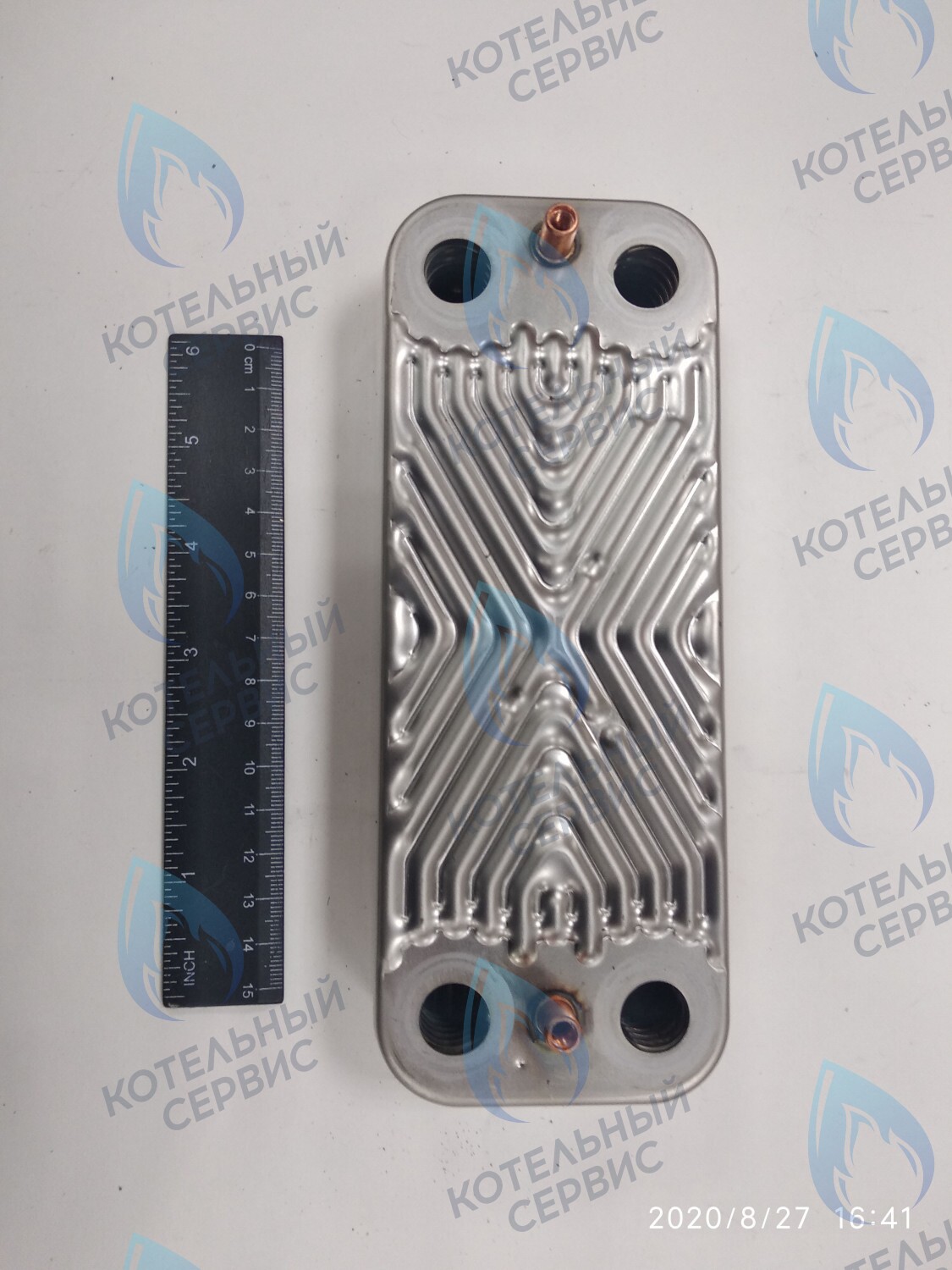 63041310441P Теплообменник ГВС пластинчатый вторичный 14 пластин (PLATE HEAT EXCHANGER) BAXI в Екатеринбурге	