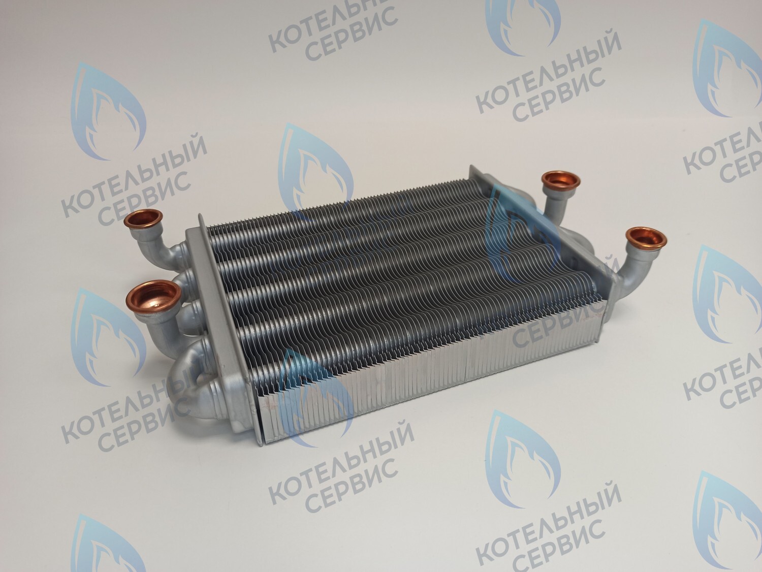 EB041-225-V Битермический теплообменник VALMEX 225 mm FERROLI DOMINA F 11-20 N, DOMIproject F 24 D (39837660, 39837665, 37405340) в Екатеринбурге	