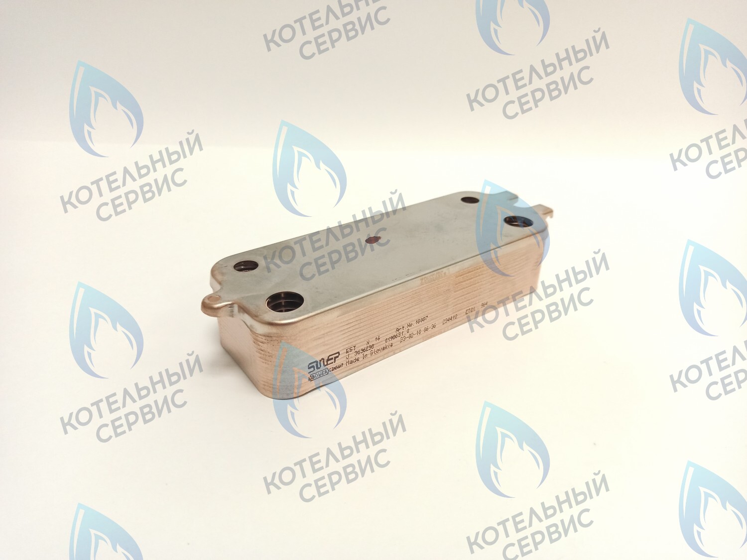 ES190B-000-16F-SW Теплообменник ГВС вторичный 16 пластин BOSCH WBN2000/WBN6000 12/18/24/28C, BUDERUS U072 18/24/28K в Екатеринбурге	