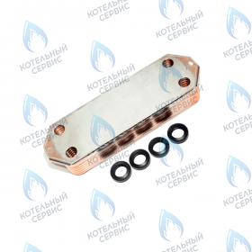 Теплообменник пластинчатый (вторичный) 14 пластин для котлов Viessmann Vitopend 100-W WH0A