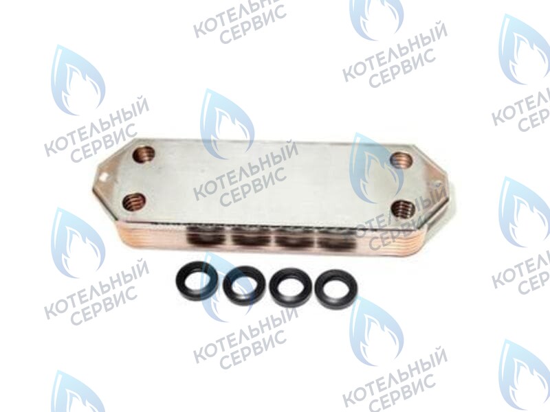 7822799 Теплообменник пластинчатый (вторичный) 14 пластин для котлов Viessmann Vitopend 100-W WH0A в Екатеринбурге	