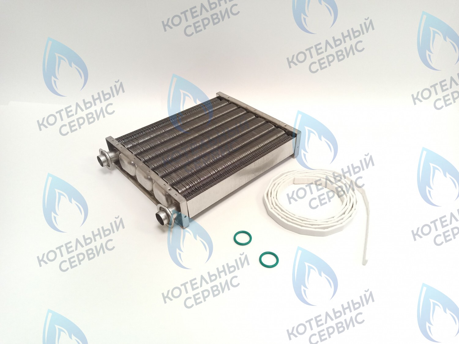 EM052-220 Теплообменник основной (первичный) Navien (с белыми прокладками в комплекте) Deluxe S/C/ONE/C Plus 10-24K в Екатеринбурге	