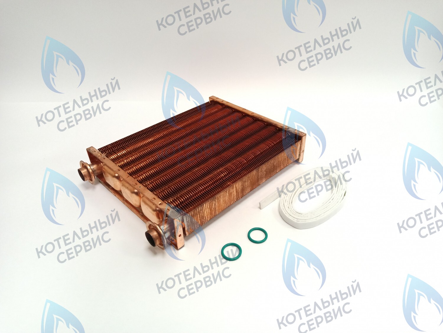 EM051-220-02 Теплообменник основной (первичный) (МЕДНЫЙ) Navien (с белыми прокладками в комплекте) Deluxe, Deluxe Plus, Prime, Smart Tok, Ace, Ace Coaxial 30K (30012860A, 30012860B, 30012860C, 30012721B, 30010299A) в Екатеринбурге	