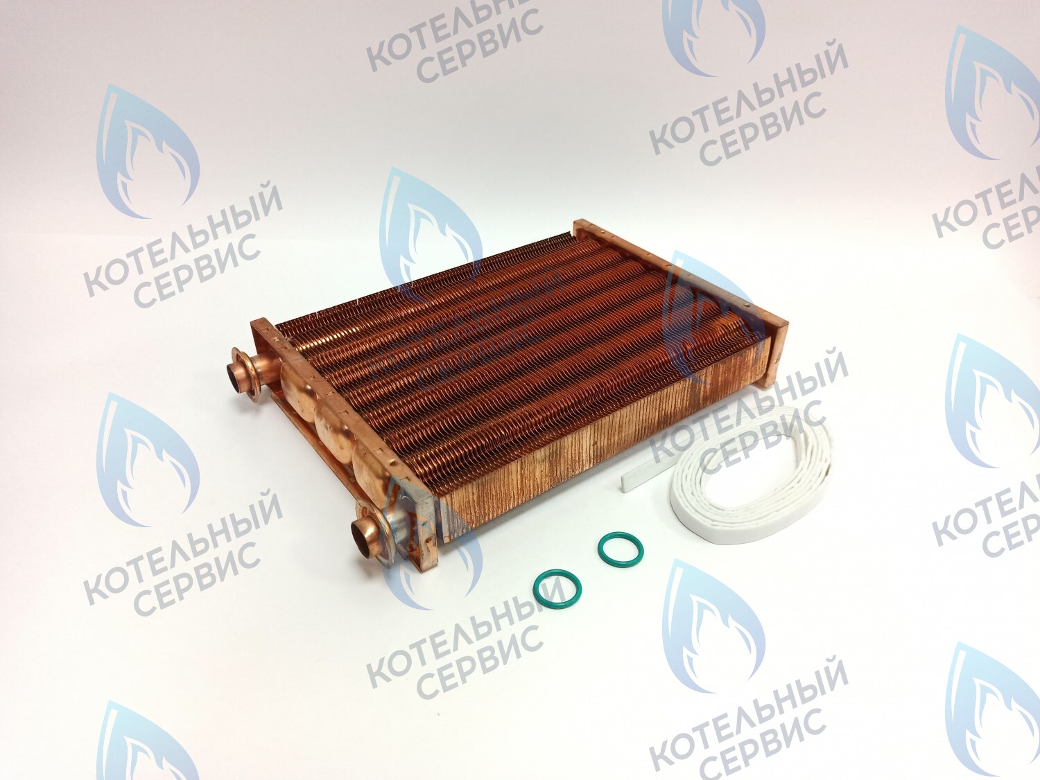 EM051-250-02 Теплообменник основной (первичный) (МЕДНЫЙ) Navien (с белыми прокладками в комплекте) Deluxe 35-40K, Deluxe Plus 35-40K, Ace 35-40K, Prime 35-40K, Smart Tok 35K (30012862A, 30012862B, 30012862C, 30010300A, 30012723B) в Екатеринбурге	
