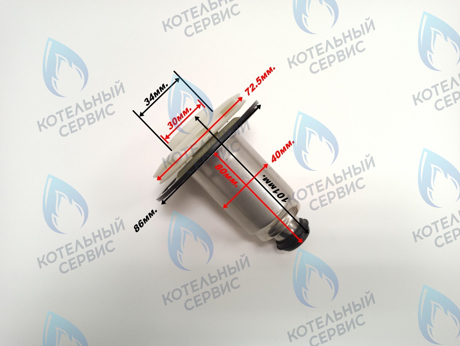PPR-W30CW-40 ОРИГИНАЛ Втулка ротор насоса (по часовой стрелке) WILO 15/6 (втулка 40мм, колесо 72/30мм) в Екатеринбурге	