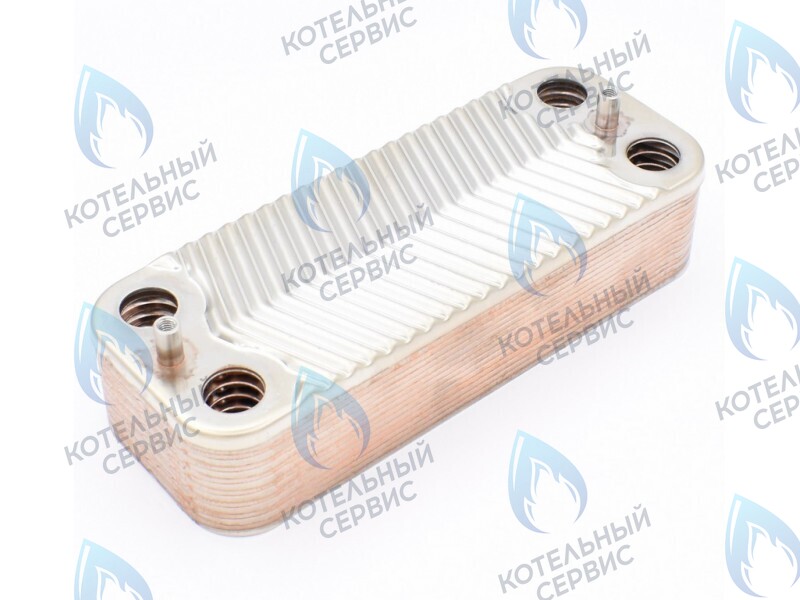 30018297A Теплообменник ГВС 16 пластин (вторичный) NAVIEN NCB700 35К в Екатеринбурге	