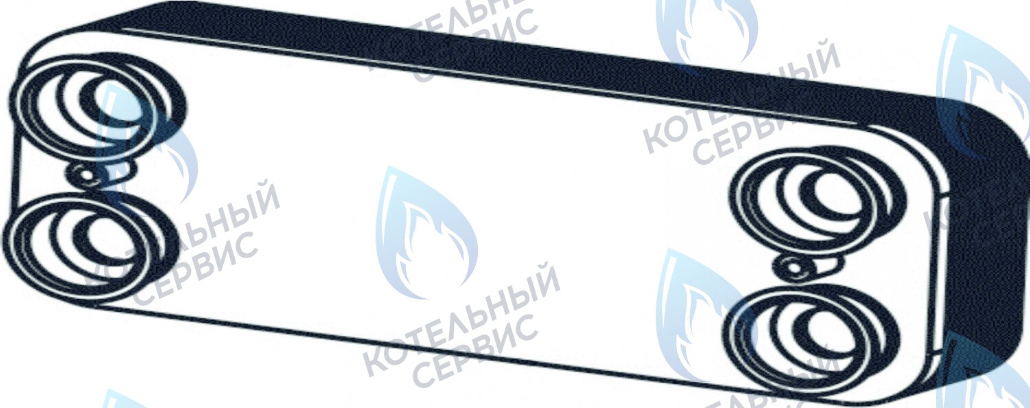2060185AH Вторичный теплообменник 29,1 кВт  CELTIC-DS PLATINUM 3.25(2060185AH) в Екатеринбурге	