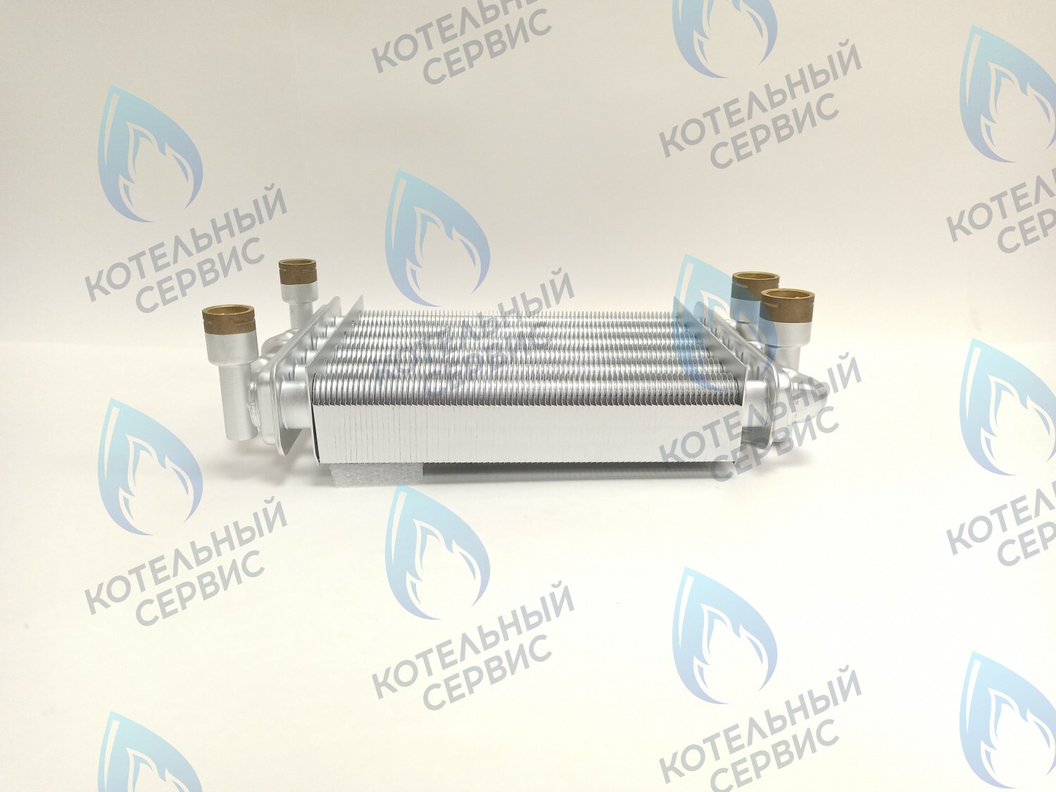 EB011-230 Теплообменник битермический 230мм 18кВт Gazlux Economy 18-T-1/-С-1 (02-2001) в Екатеринбурге	