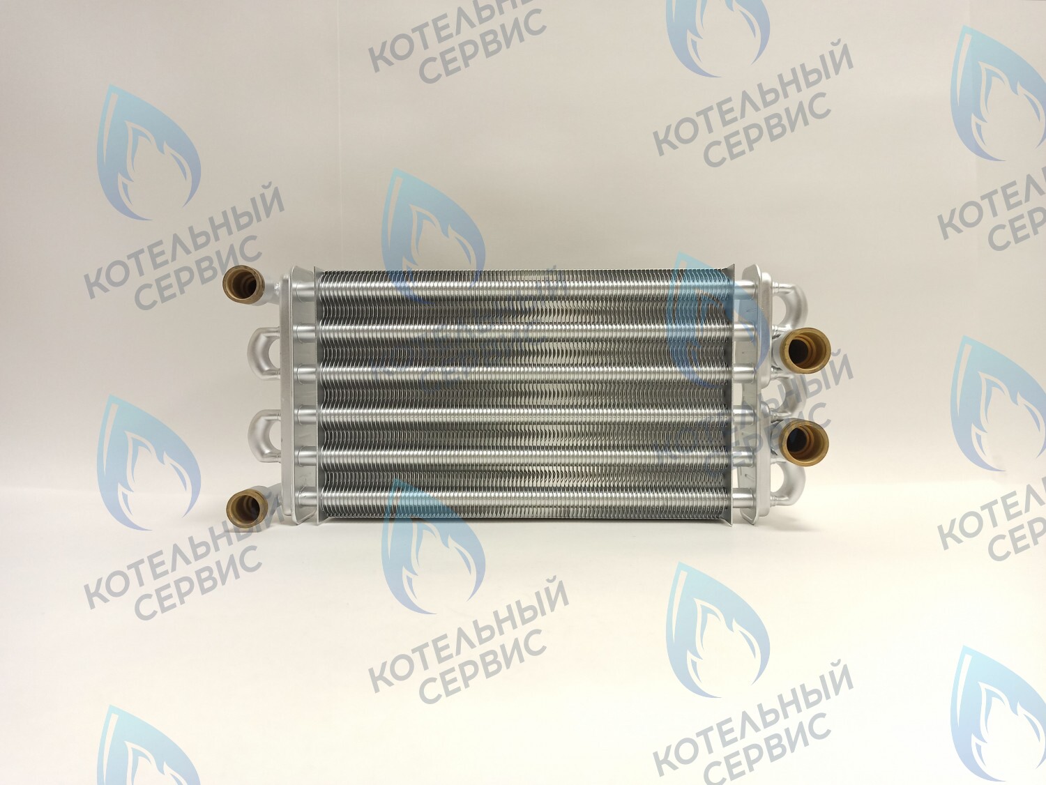 EB011-290 Теплообменник битермический 290мм 24кВт Gazlux Standart 24-T-1/-C-1 (02-2002) в Екатеринбурге	