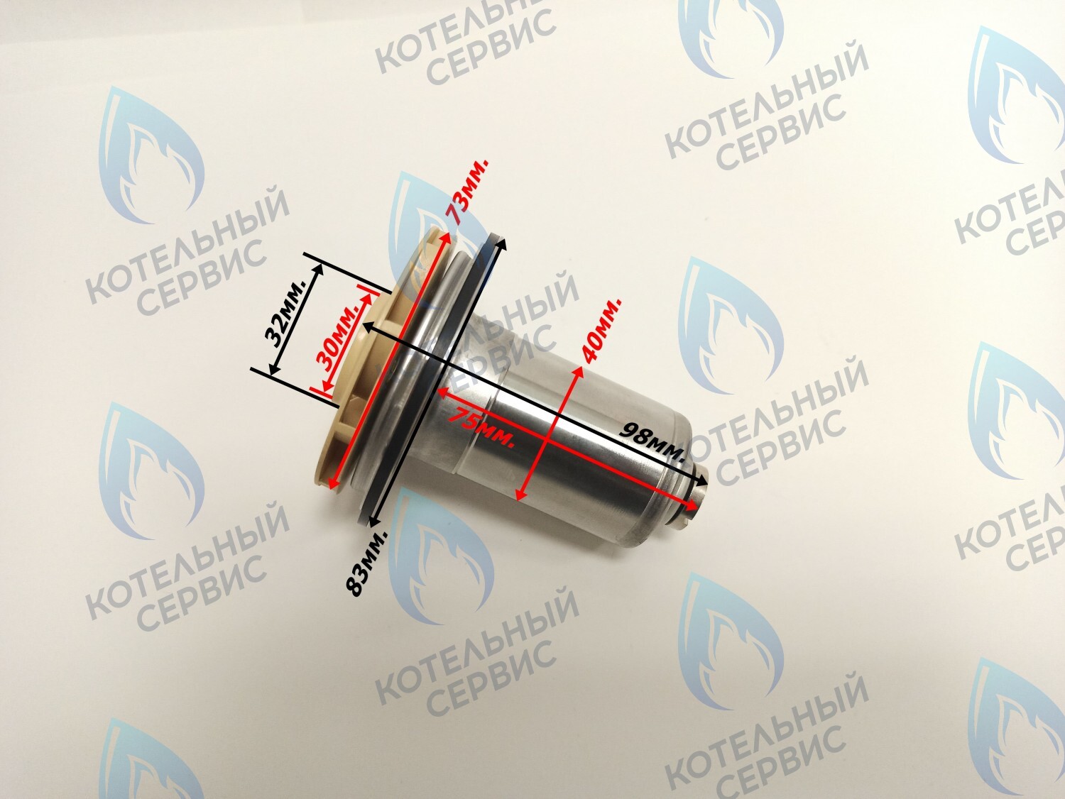 PPR-P30CCW-P40-73 Втулка  для циркуляционного насоса Protherm Lynx (Рысь) HK 11 / 24 / 28 (N-RU) Jaguar (Ягуар) 11 / 24 JTV (H-RU) Гепард 2015 (против часовой стрелки) в Екатеринбурге	